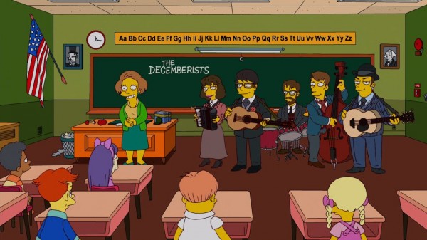 The-decemberists on the simpsons