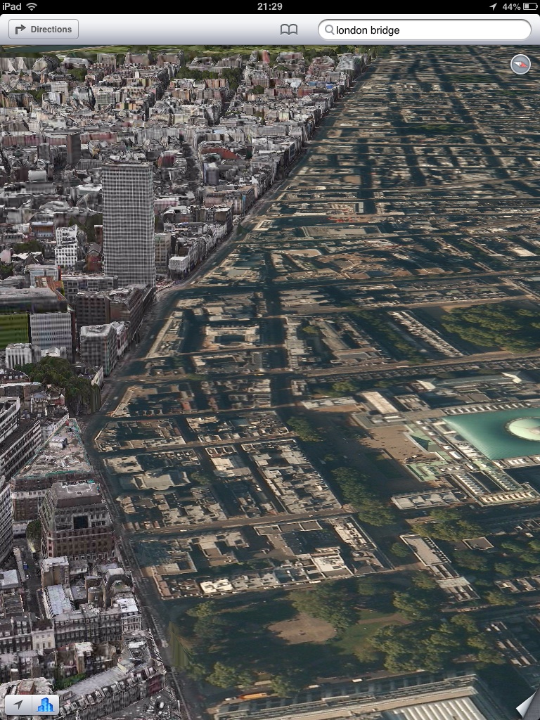 Apple Maps - Flat London (via theamazingios6maps tumblr)