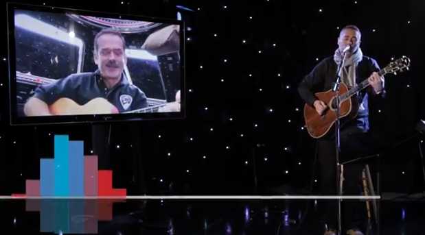 Chris Hadfield and Barenaked Ladies- I.S.S. (Is Somebody Singing) - YouTube screen cap