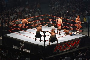 WWE-Triple-Threat-Tag-Title-Match_in_progress,-RLA-Melb-10.11.2007 - Photo Credit - John O'Neill