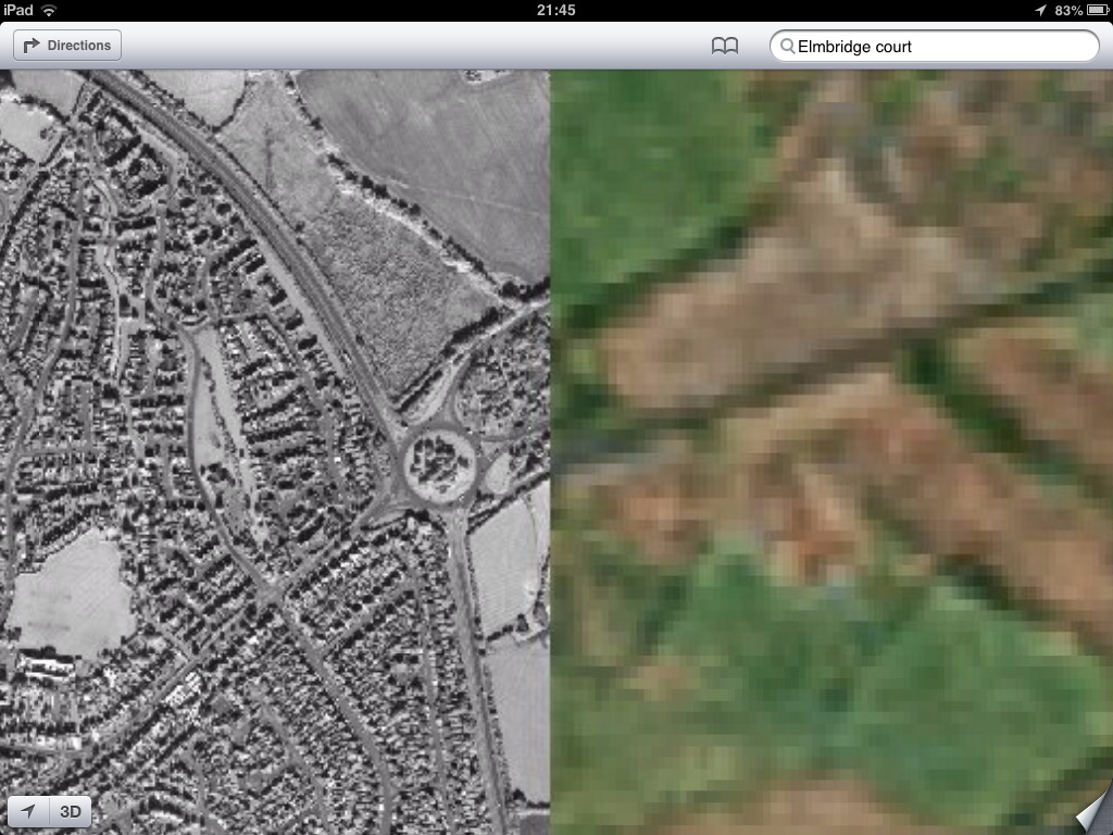 Apple Maps - Gloucestershire UK (via theamazingios6maps tumblr)