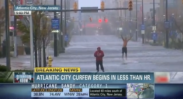 Best Hurricane Sandy News Bloopers (Screen Cap)