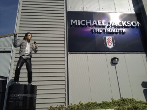 Michael Jackson Statue at Craven Cottage (Copyright: PeteHatesMusic)